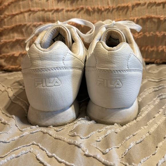 Fila White Leather Sneakers - Picture 3 of 6